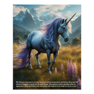 Eenhoorn symboliek Poster