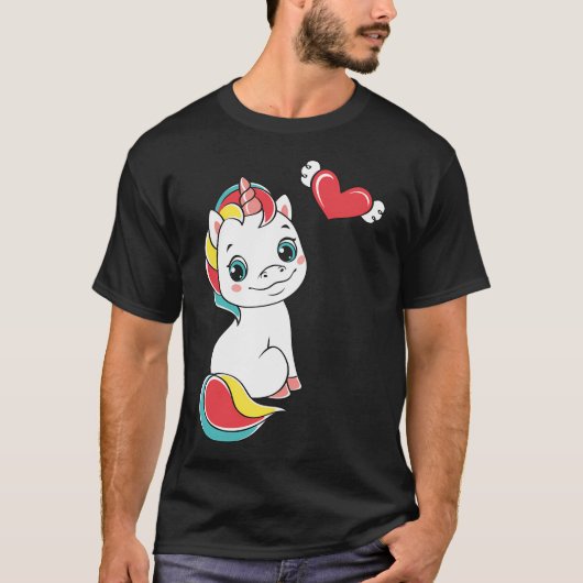 eenhoorn t-shirt (Voorkant)
