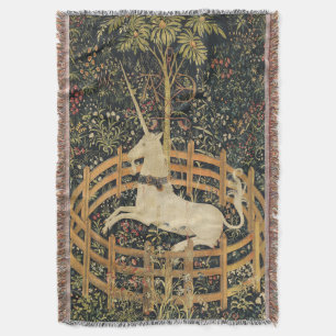 Eenhoorn Tapestries Captivity Middeleeuws Tapestry Deken