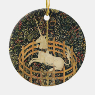 Eenhoorn Tapestries Captivity Middeleeuws Tapestry Keramisch Ornament