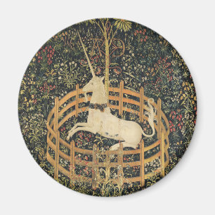 Eenhoorn Tapestries Captivity Middeleeuws Tapestry Magneet