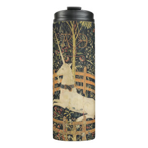 Eenhoorn Tapestries Captivity Middeleeuws Tapestry Thermosbeker