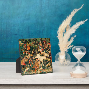 Eenhoorn Tapestries verdedigt Hunt Fotoplaat