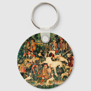 Eenhoorn Tapestries verdedigt Hunt Sleutelhanger