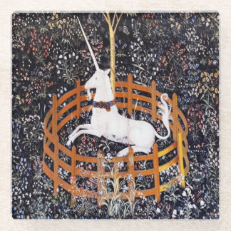 Eenhoorn Tapestry #7 Glazen Onderzetter