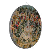 Eenhoorn tapijten gevonden legende mythisch dartbord (Voorkant Links)