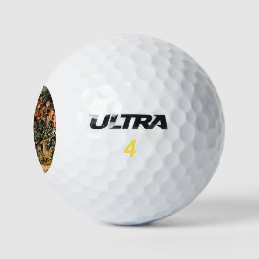 Eenhoorn tapijten gevonden legende mythisch golfballen (Logo)