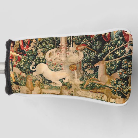 Eenhoorn tapijten gevonden legende mythisch golfheadcover (Voorkant)