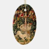 Eenhoorn tapijten gevonden legende mythisch keramisch ornament (Rechts)