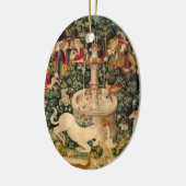 Eenhoorn tapijten gevonden legende mythisch keramisch ornament (Links)