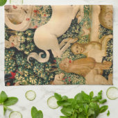 Eenhoorn tapijten gevonden legende mythisch theedoek (Gevouwen)