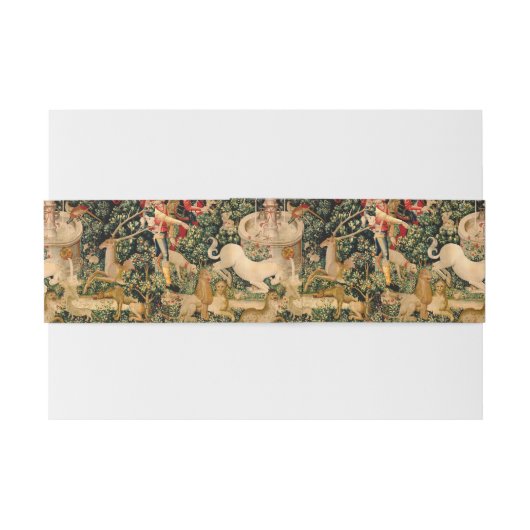 Eenhoorn tapijten gevonden legende mythisch uitnodigingen wikkel (Achterkant Voorbeeld)