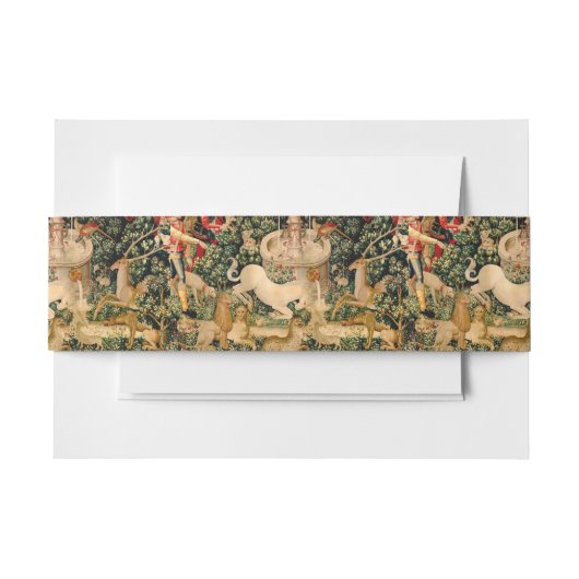 Eenhoorn tapijten gevonden legende mythisch uitnodigingen wikkel (Voorkant Voorbeeld)