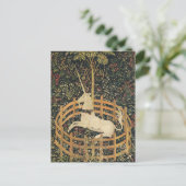 Eenhoorn Tapijten Klassiek Tapijt Briefkaart (Staand voorkant)