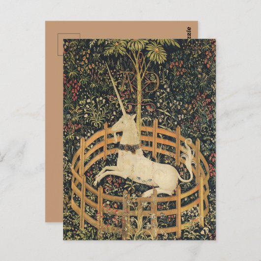 Eenhoorn Tapijten Klassiek Tapijt Briefkaart (Voorkant / Achterkant)