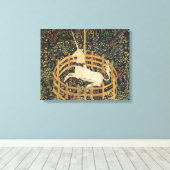 Eenhoorn Tapijten Klassiek Tapijt Canvas Afdruk (Insitu (Houten vloer))