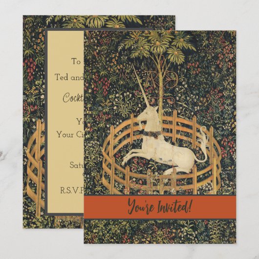 Eenhoorn Tapijten Klassiek Tapijt Kaart (Voorkant / Achterkant)