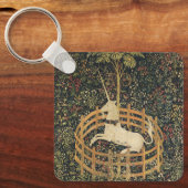 Eenhoorn Tapijten Klassiek Tapijt Sleutelhanger (Voorkant)