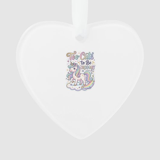 Eenhoorn Te Schattig Om Gewone Premium Vector Sti Ornament (voorkant)