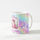 Eenhoorn-thema 4e verjaardagsfeest Mok Souvenir (Voorkant rechts)