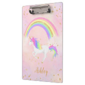 Eenhoorn thema klembord | Magisch roze & goud (Links)