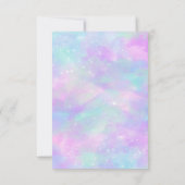 Eenhoorn Thema Uitnodiging (Achterkant)