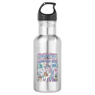 Eenhoorn therapeut met een magische kant cadeau id waterfles