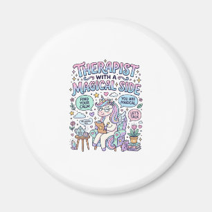 Eenhoorn therapeut met een magische kant Cadeaubon Magneet