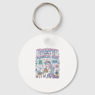 Eenhoorn therapeut met een magische kant Cadeaubon Sleutelhanger