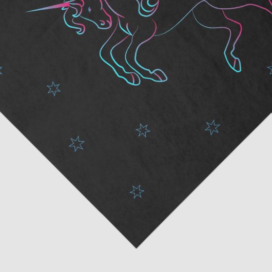 Eenhoorn tissuepapier (Detail)