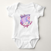 Eenhoorn Tshirt ontwerp voor baby's (Voorkant)