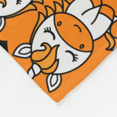 eenhoorn tweelingzus fleece deken (Hoek)