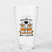 eenhoorn tweelingzus glas (Achterkant)