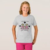 eenhoorn tweelingzus t-shirt (Voorkant volledig)