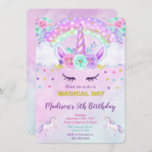 Eenhoorn Uitnodiging 