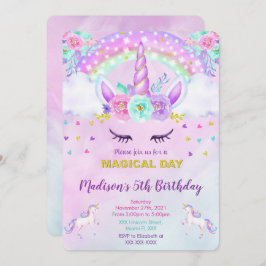 Eenhoorn Uitnodiging 