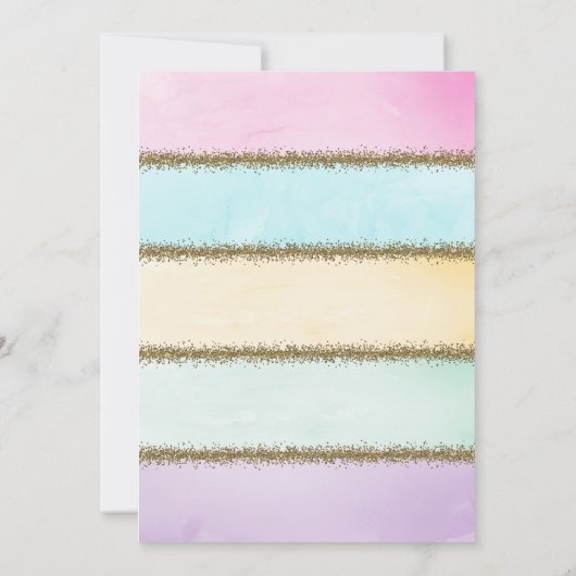 Eenhoorn Uitnodiging - Magische Viering (Achterkant)