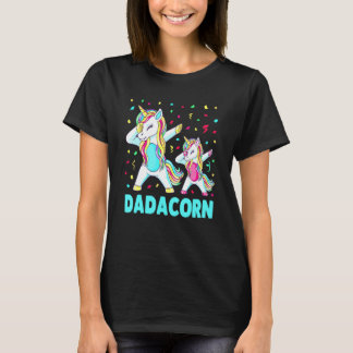 Eenhoorn Vader Vaderdag Papa Mannen Geboorte T-shirt