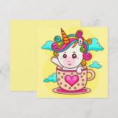 Eenhoorn Vakantiekaart Feestdagenkaart (Voorkant / Achterkant)
