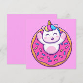 Eenhoorn Vakantiekaart Feestdagenkaart (Voorkant / Achterkant)