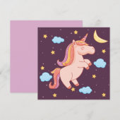 Eenhoorn Vakantiekaart Feestdagenkaart (Voorkant / Achterkant)