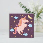 Eenhoorn Vakantiekaart Feestdagenkaart (Staand voorkant)