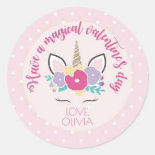 Eenhoorn Valentijnsdag Sticker
