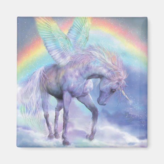 Eenhoorn van de Rainbow Art Magnet (Voorkant)