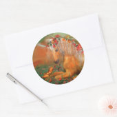 Eenhoorn van de Rozen Art Sticker (Envelop)