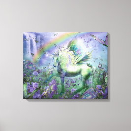 Eenhoorn van de vlinders Fine Art Canvas Print