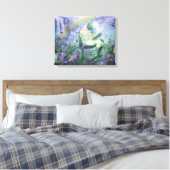 Eenhoorn van de vlinders Fine Art Canvas Print (Insitu (Slaapkamer))