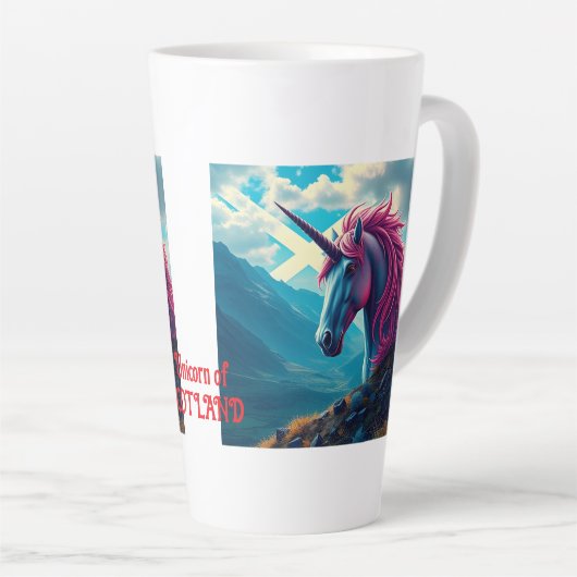 Eenhoorn van Schotland Latte Mok (Rechterhoek)