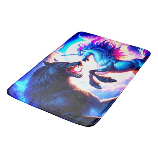 Eenhoorn vecht tegen een Warewolf Badmat (Gekanteld)