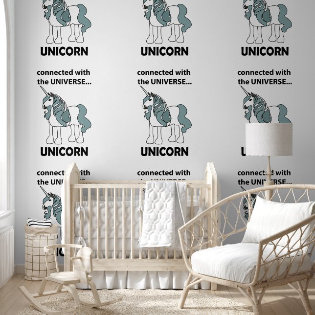 Eenhoorn verbonden met het universum Eenhoorn Behang (Kinderen)
